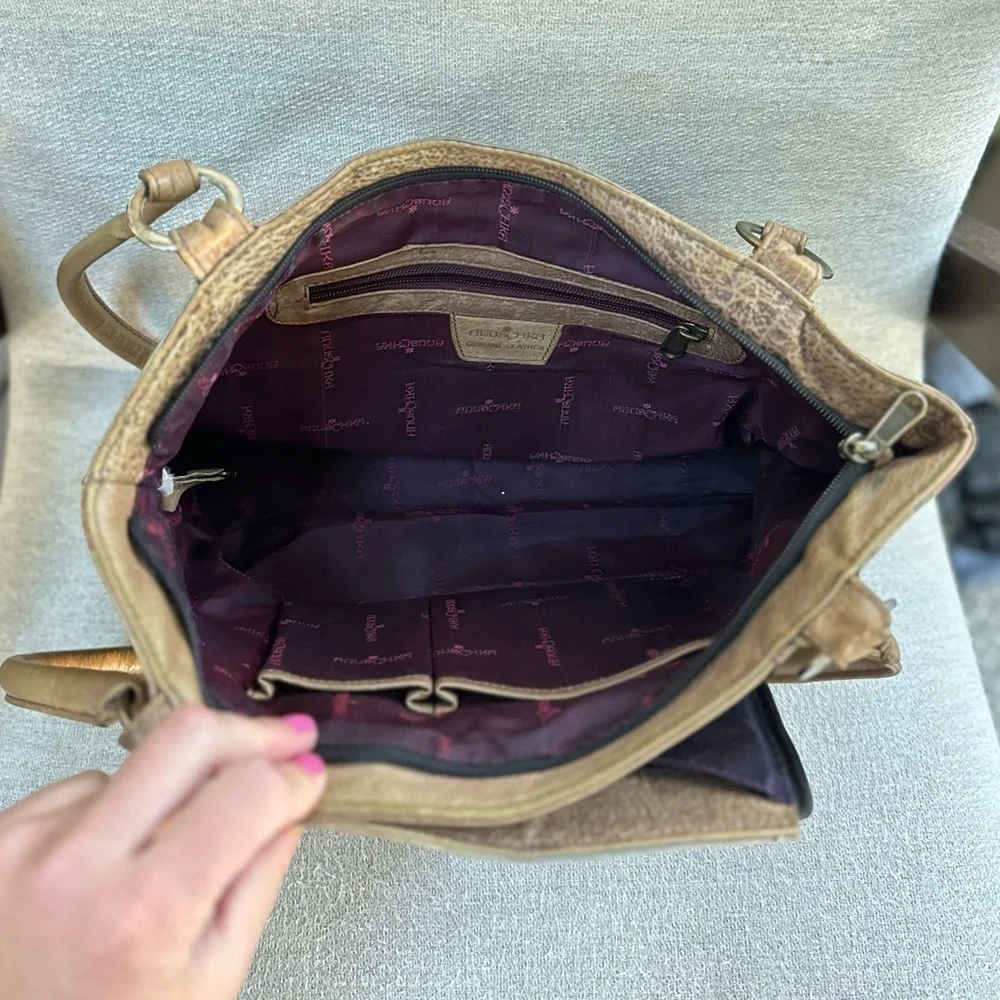 Anuschka Hand Painted Organizer Tote